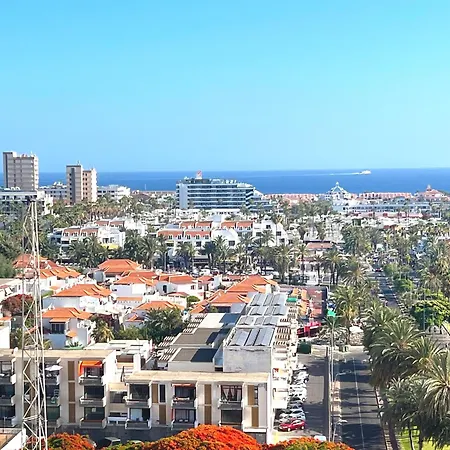 Lägenhet Panoramic & Sea View In Playa De Americas, Tenerife South *
