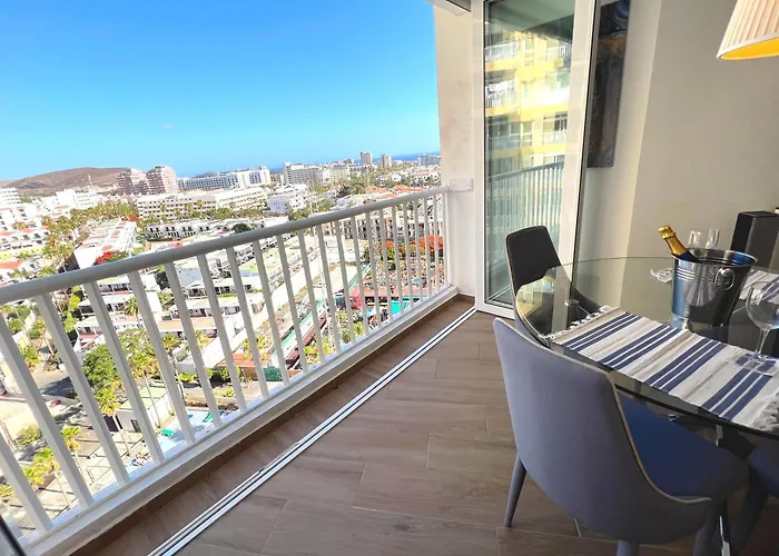 Panoramic & Sea View In Playa De Americas, Tenerife South דירה